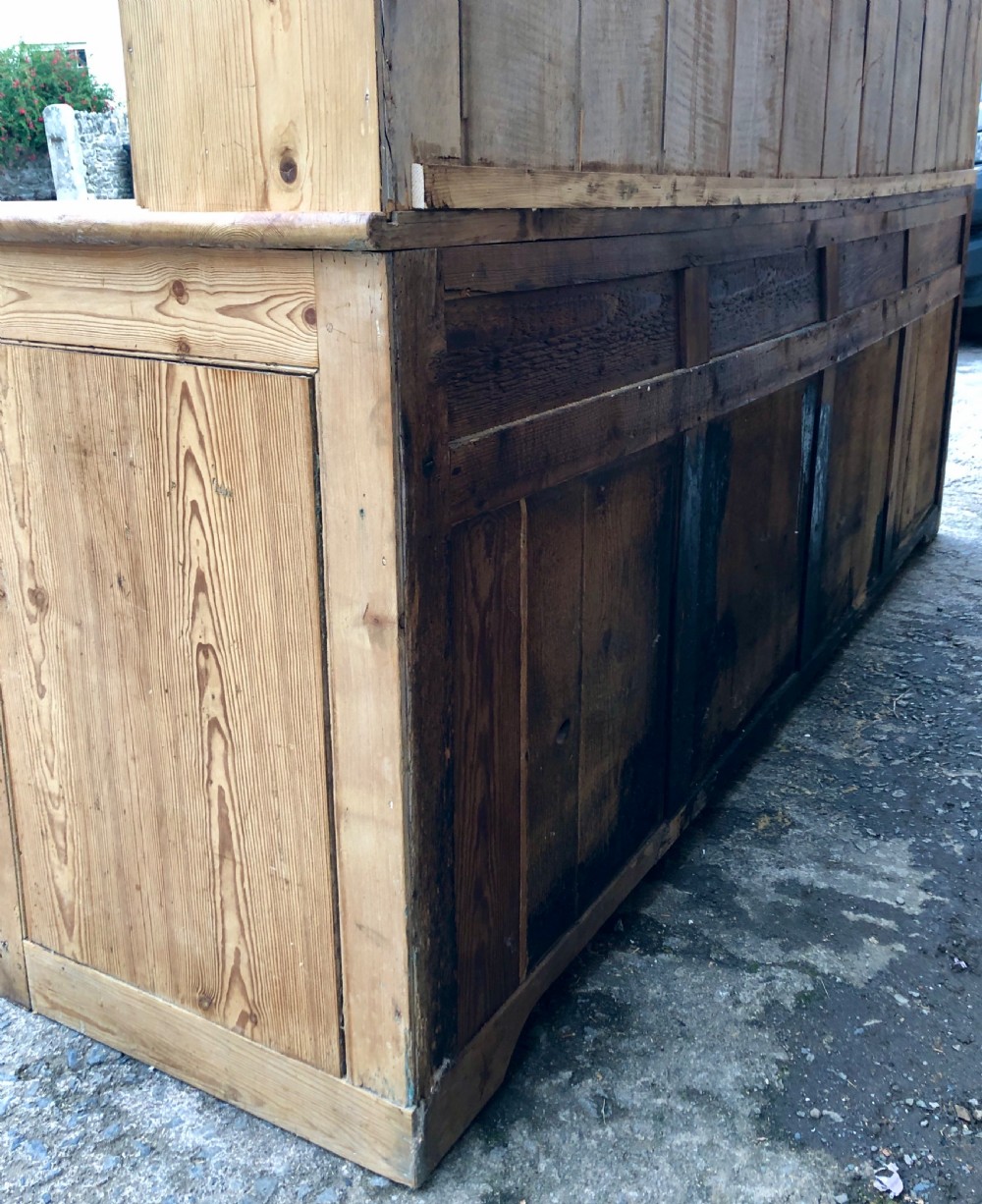 Huge Antique Georgian Pine Dresser View XXV