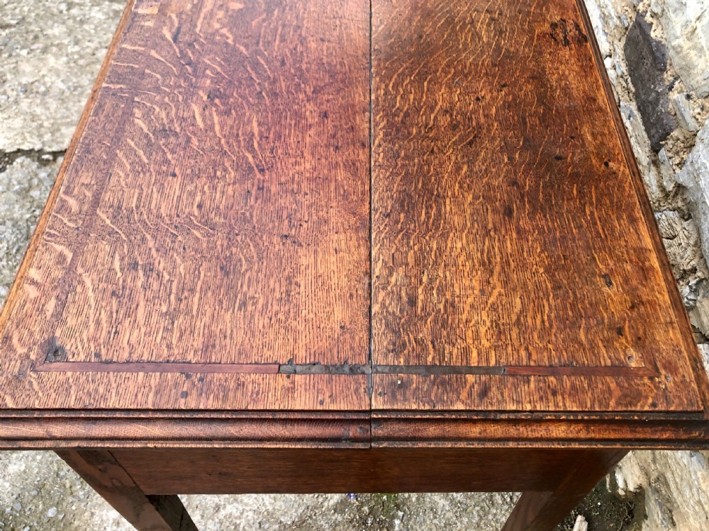 Georgian Oak Side Table with Drawer and Pull Out Slide  View III