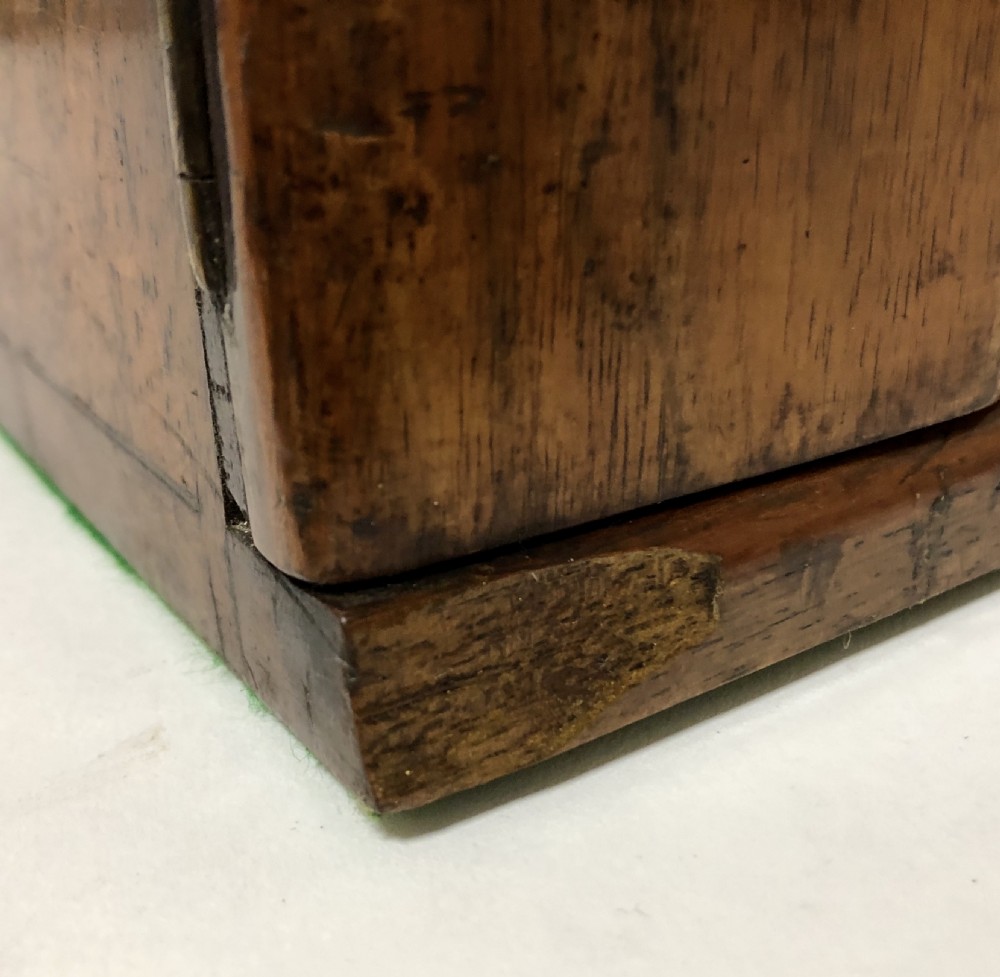 Antique Victorian Walnut Coin Collectors Cabinet View XIV