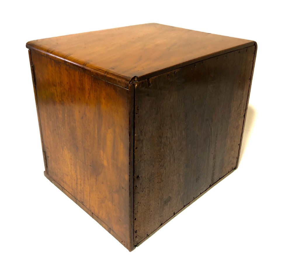 Antique Victorian Walnut Coin Collectors Cabinet View XXII