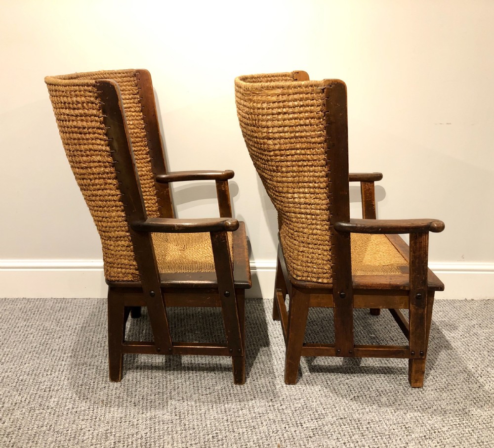 Pair of Small Antique Orkney Chairs  View IV
