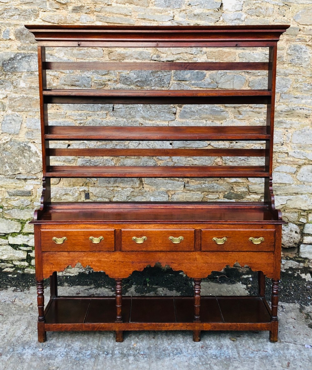 Antique Georgian Oak Potboard Dresser