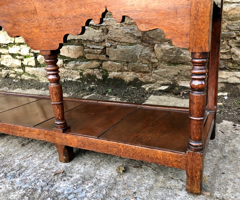 Antique Georgian Oak Potboard Dresser View V