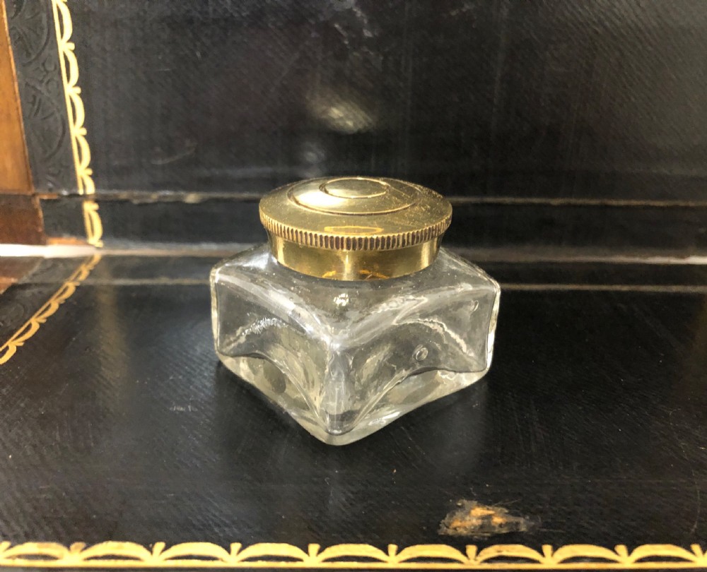 Victorian Walnut Writing Slope Box with Key View V