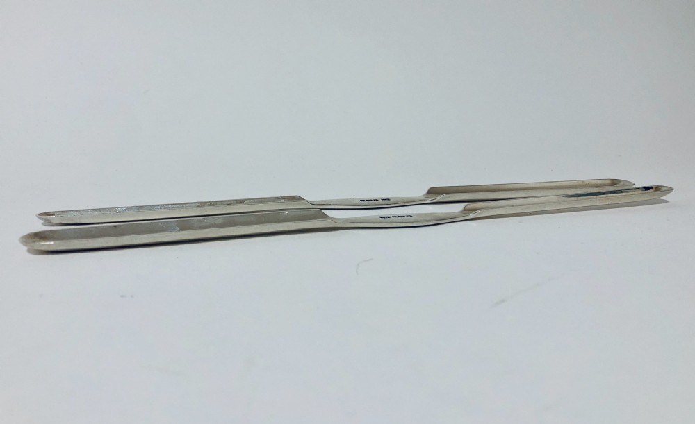 Pair of Antique Solid Sterling Silver Marrow Scoops View VIII