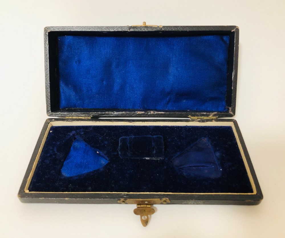 Pair of Solid Sterling Silver Shell Salt Dishes and Spoons in Original Box View VI