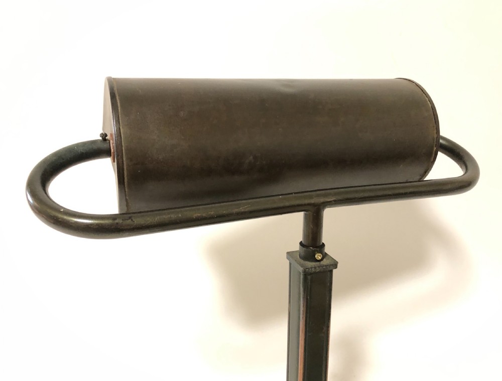 Antique Art Deco Bronzed Bankers Desk Lamp View VII