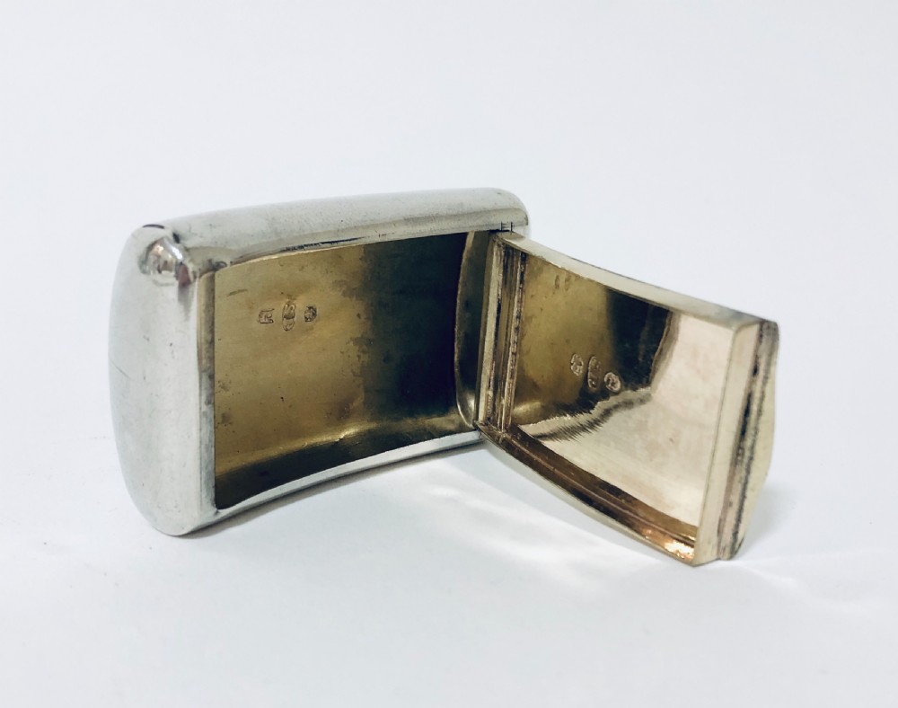Georgian Solid Silver Snuff Box View X