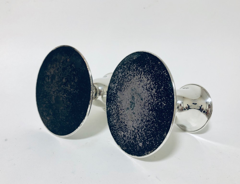 Pair of Edwardian Solid Silver Candlesticks View VII
