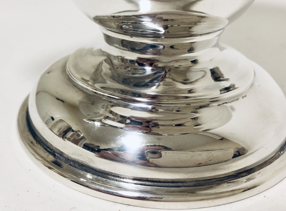 Large Antique Solid Silver Twin Handled Trophy Cup View VI