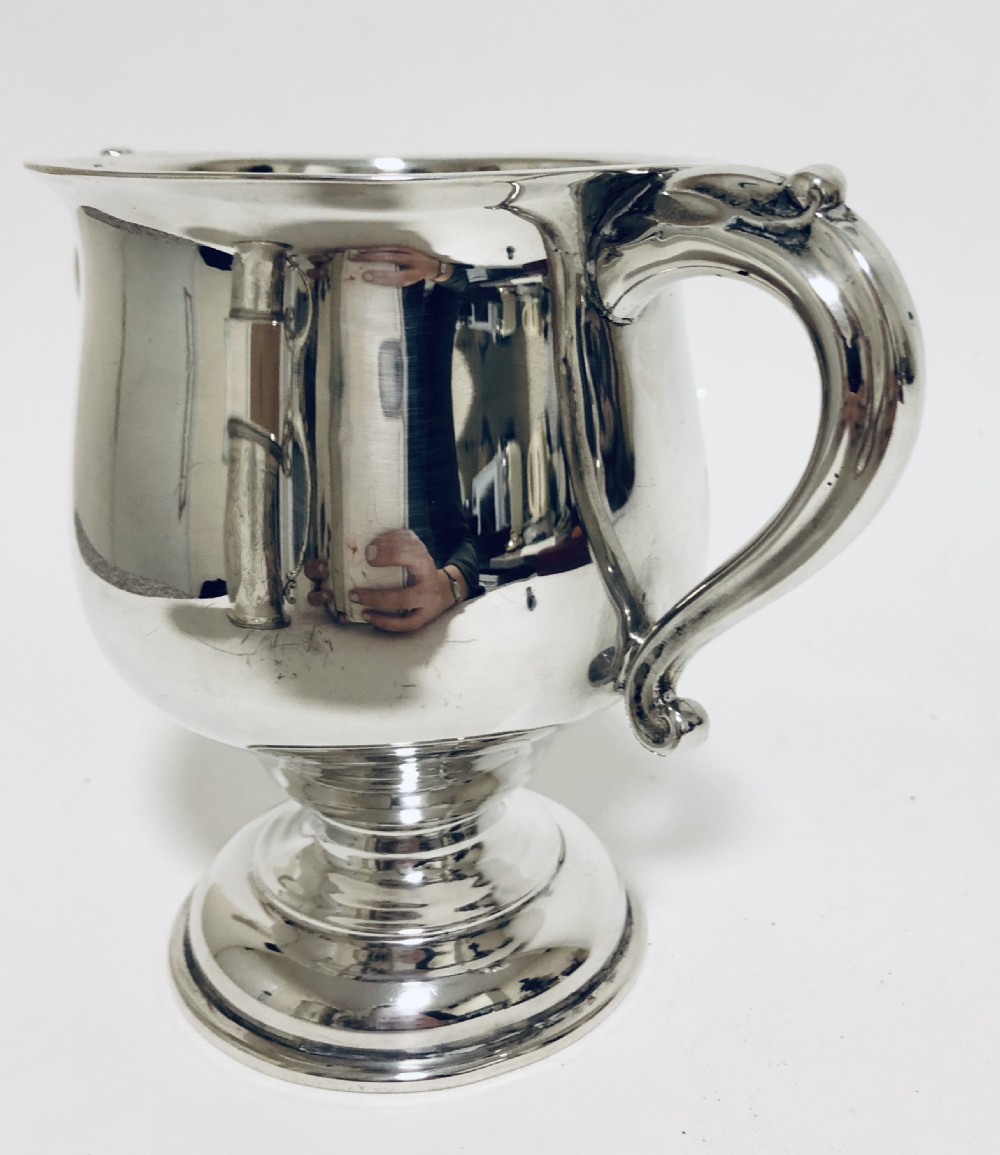 Large Antique Solid Silver Twin Handled Trophy Cup View IX