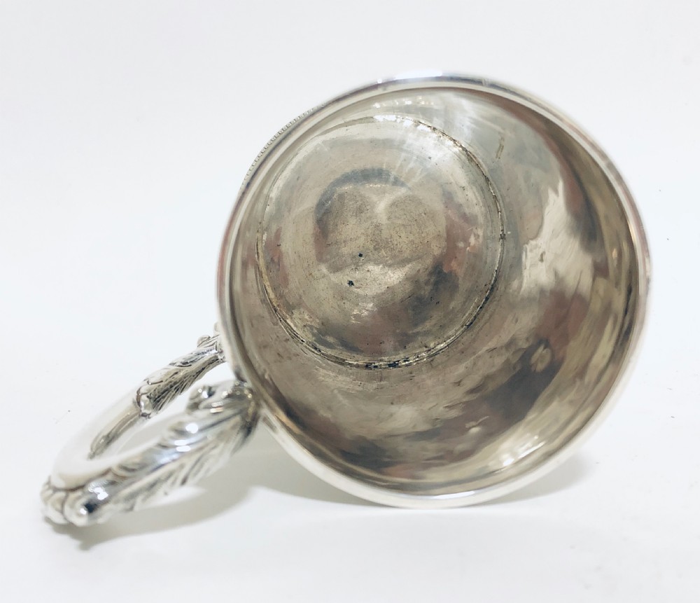 Victorian Solid Silver Tankard Mug View X