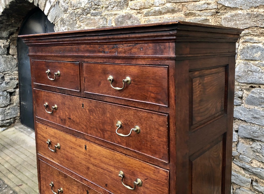 Georgian Oak Chest on Chest View XI