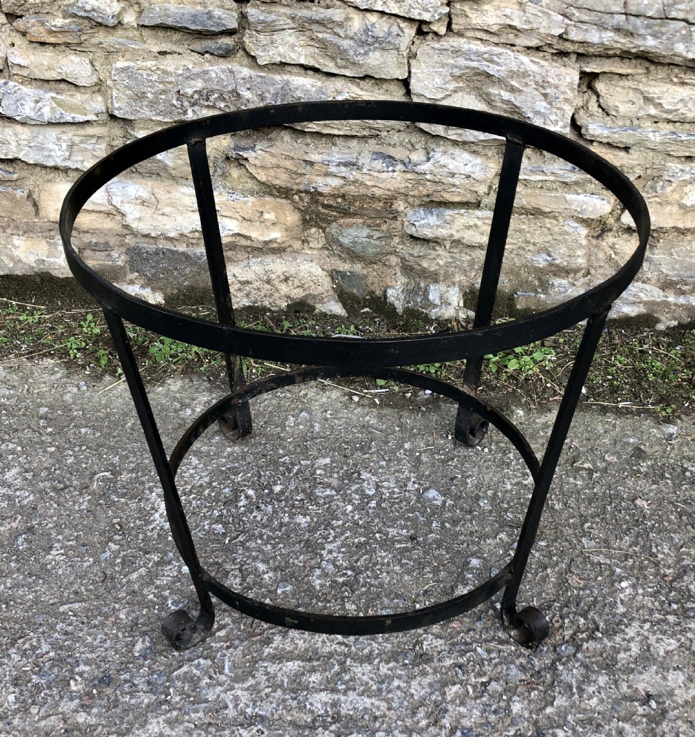 Large Antique Riveted Copper Boiler in Metal Stand View VIII