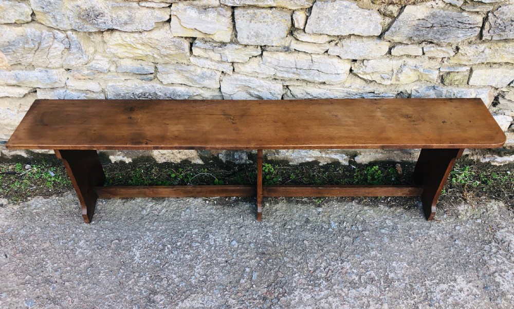 Large Antique 6ft Fruitwood Bench
