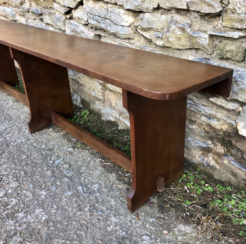 Large Antique 6ft Fruitwood Bench View III