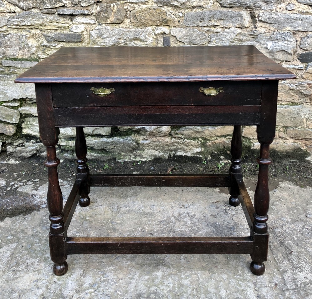 18th Century Oak Side Table 