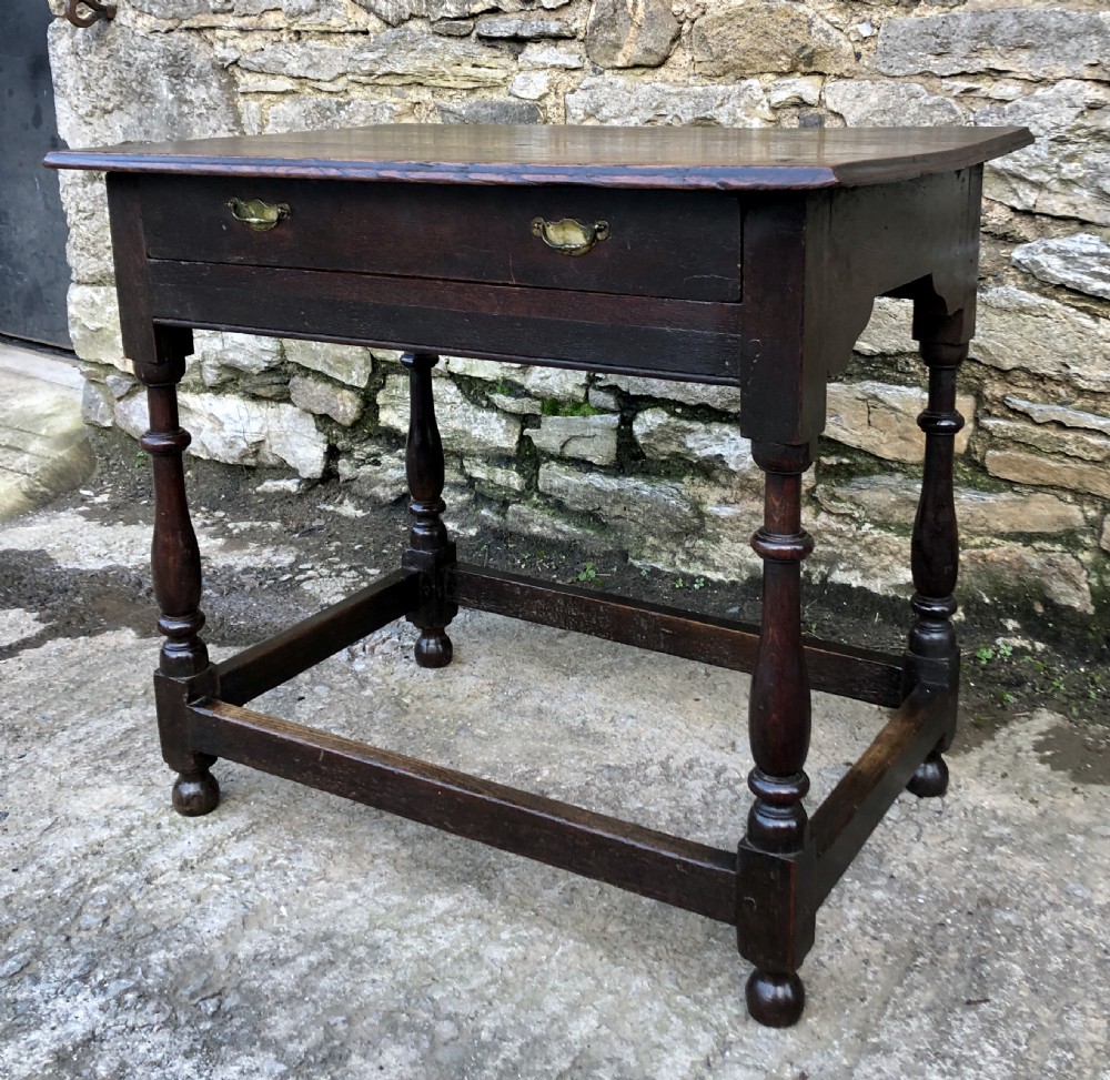 18th Century Oak Side Table  View III