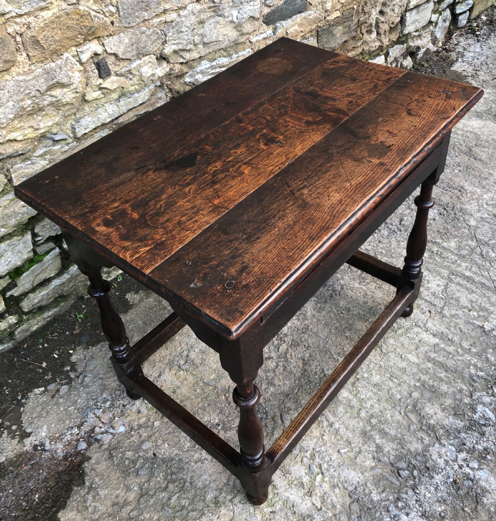 18th Century Oak Side Table  View VI