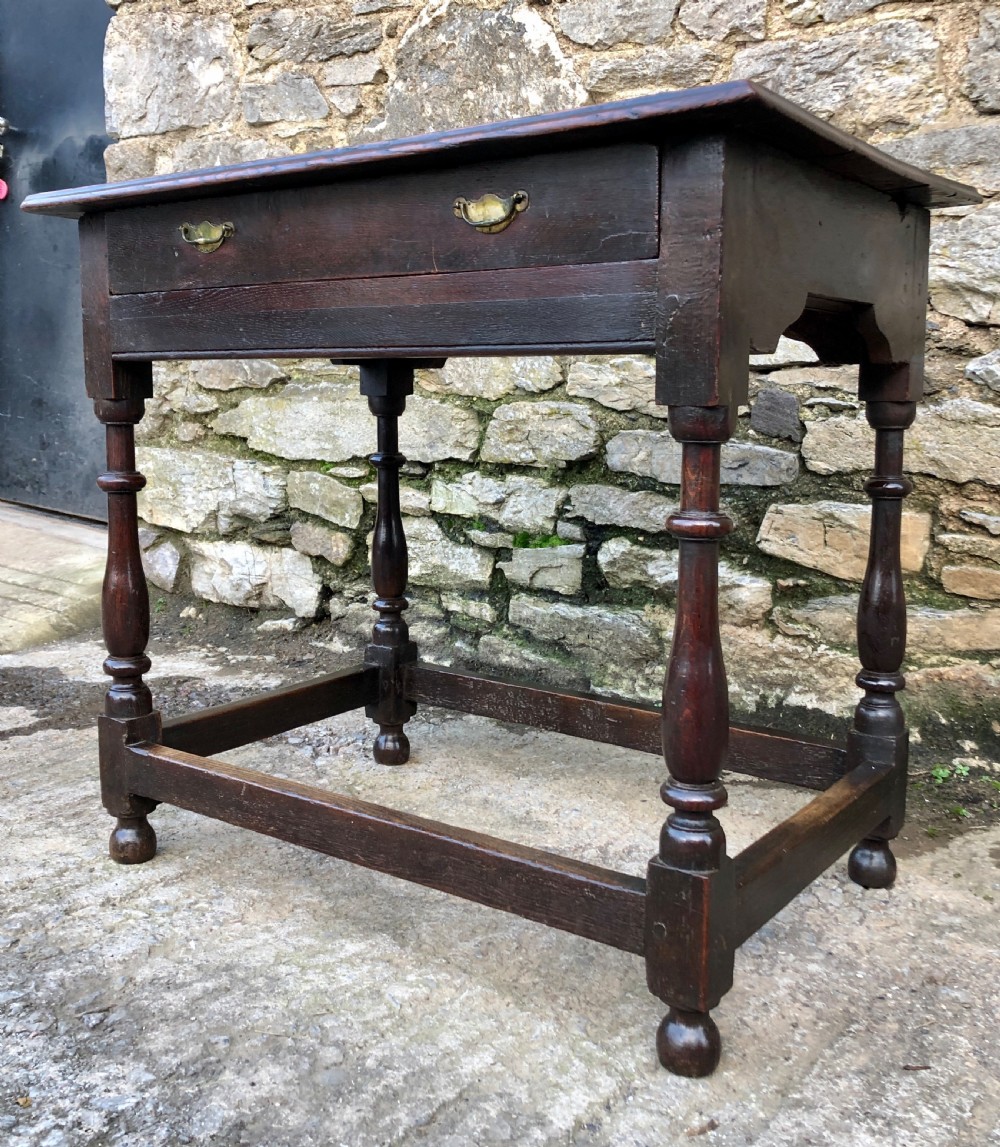 18th Century Oak Side Table  View VIII