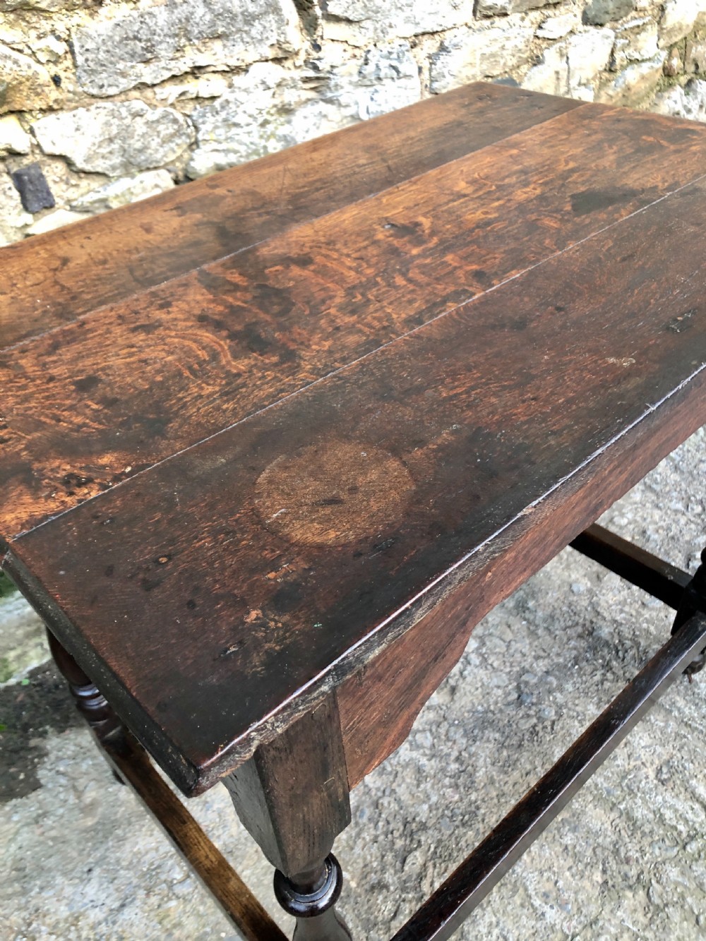 18th Century Oak Side Table  View XI