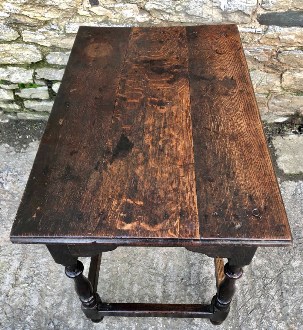 18th Century Oak Side Table  View XVII