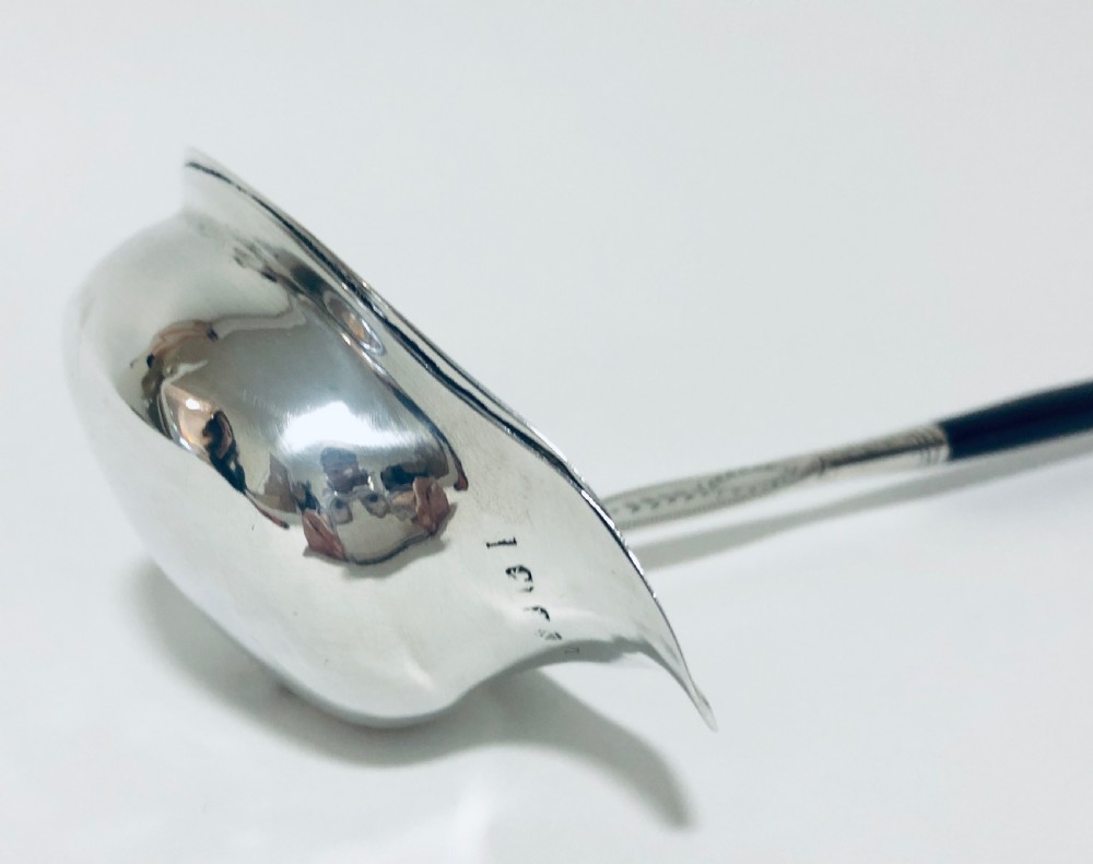 Georgian Solid Silver Toddy Ladle View XI