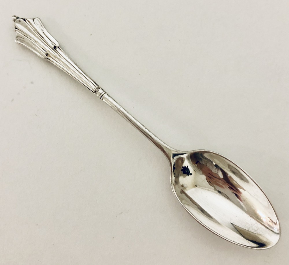Set of Art Deco Solid Silver Teaspoons by Harrods View V