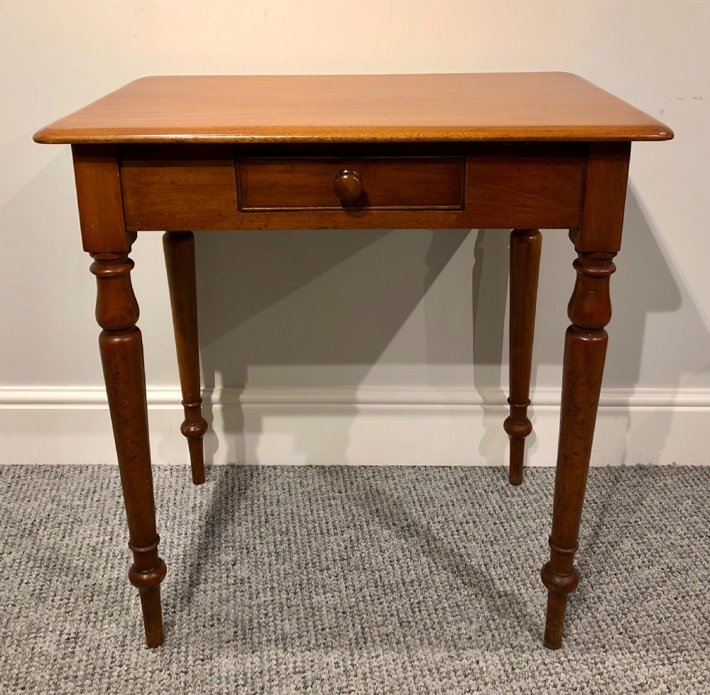 Small Antique Victorian Mahogany Side Table  View II