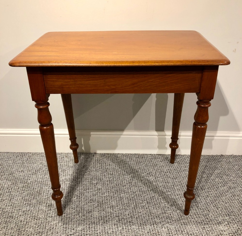 Small Antique Victorian Mahogany Side Table  View IX