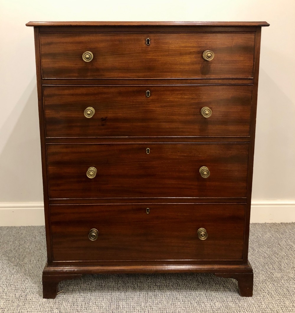 Tall Antique Georgian Mahogany Chest of Drawers