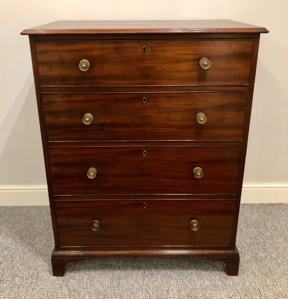 Tall Antique Georgian Mahogany Chest of Drawers View II