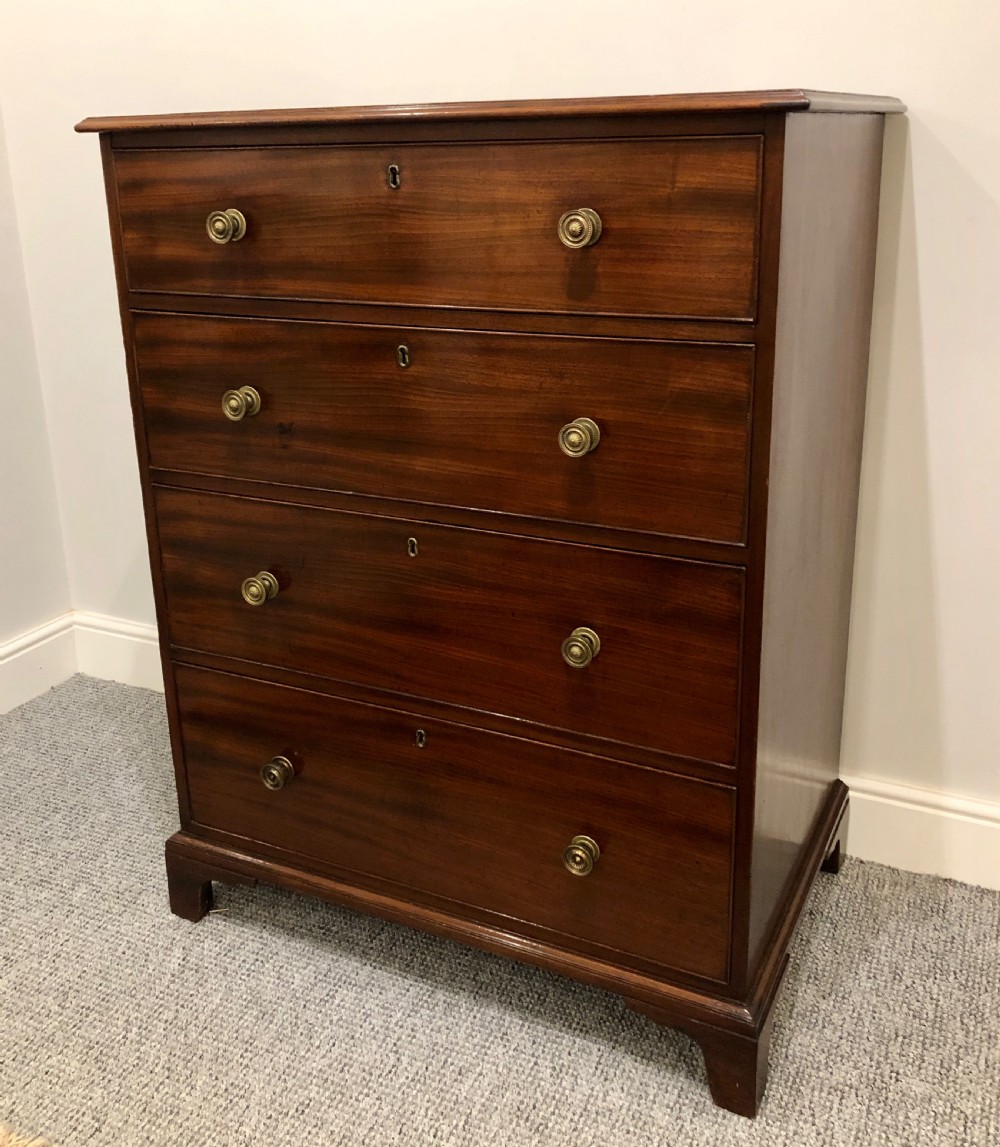 Tall Antique Georgian Mahogany Chest of Drawers View III