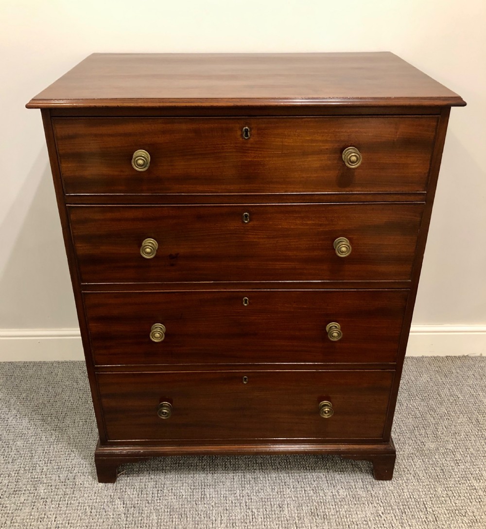 Tall Antique Georgian Mahogany Chest of Drawers View VII