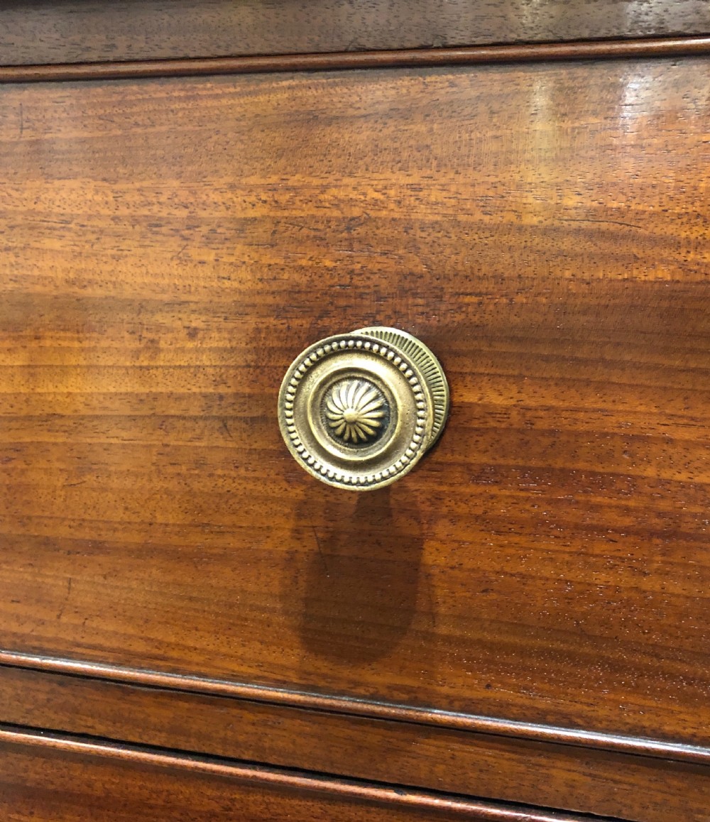 Tall Antique Georgian Mahogany Chest of Drawers View IX