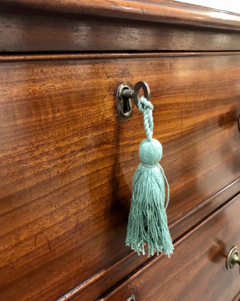 Tall Antique Georgian Mahogany Chest of Drawers View X