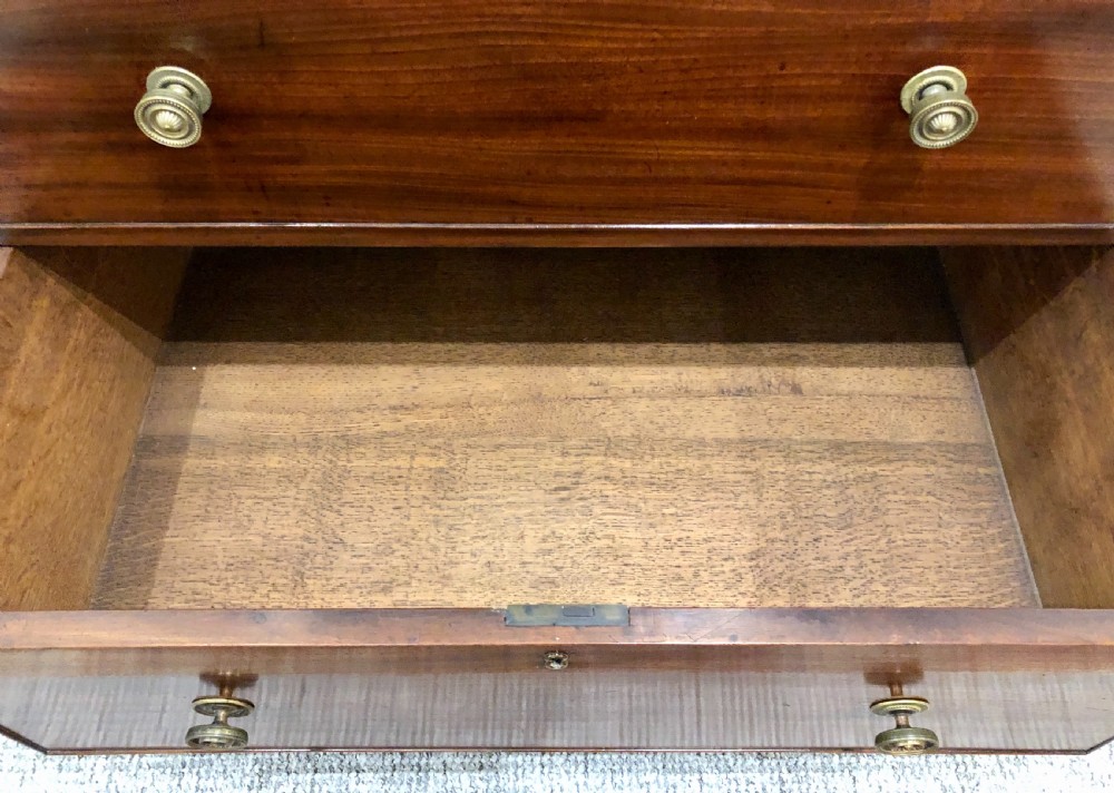 Tall Antique Georgian Mahogany Chest of Drawers View XIV