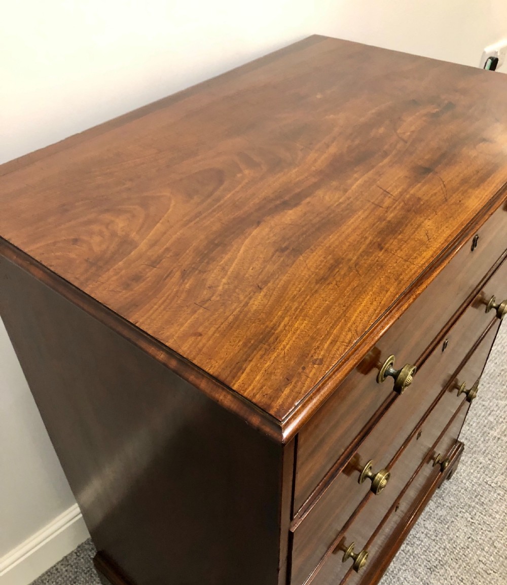 Tall Antique Georgian Mahogany Chest of Drawers View XVII