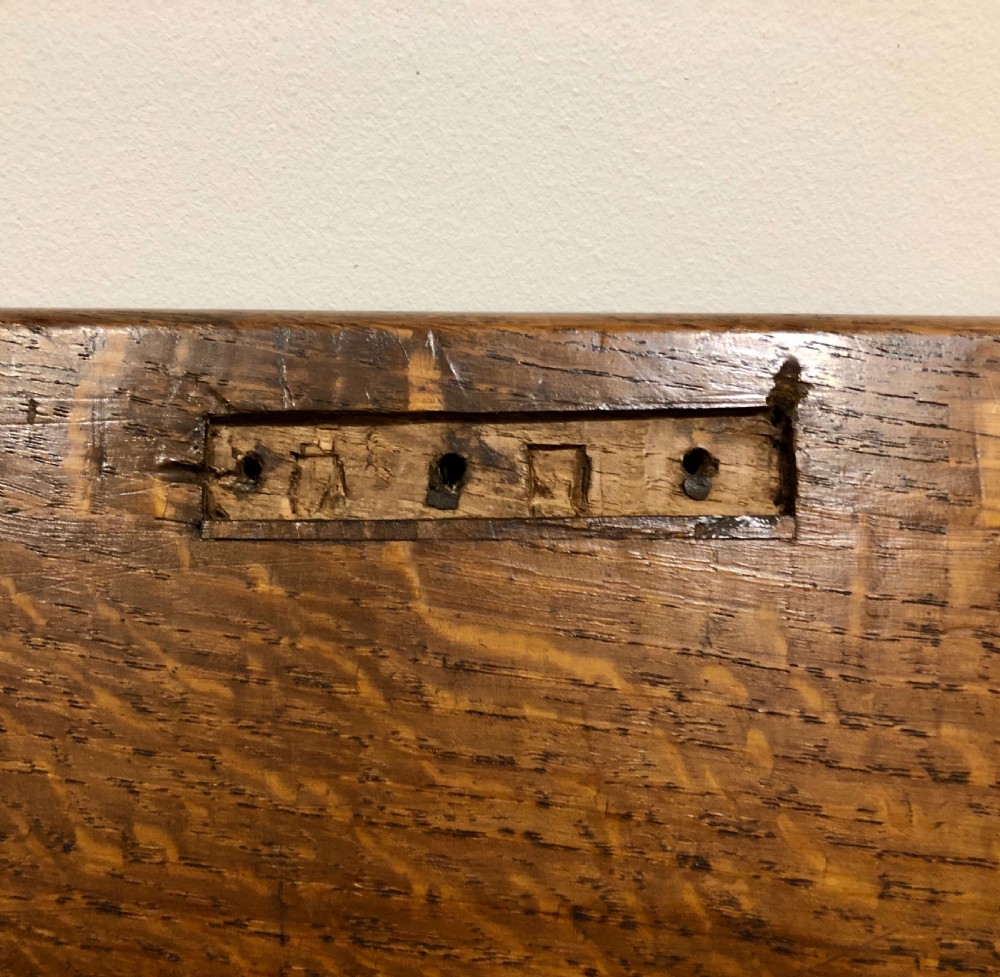 Antique Oak Bureau Clerks Desk View XVI