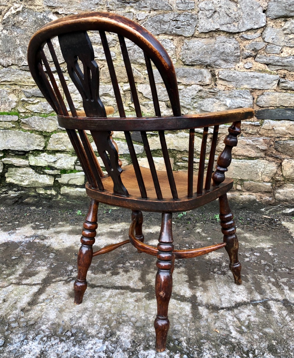 Antique Low Back Windsor Chair  View IX
