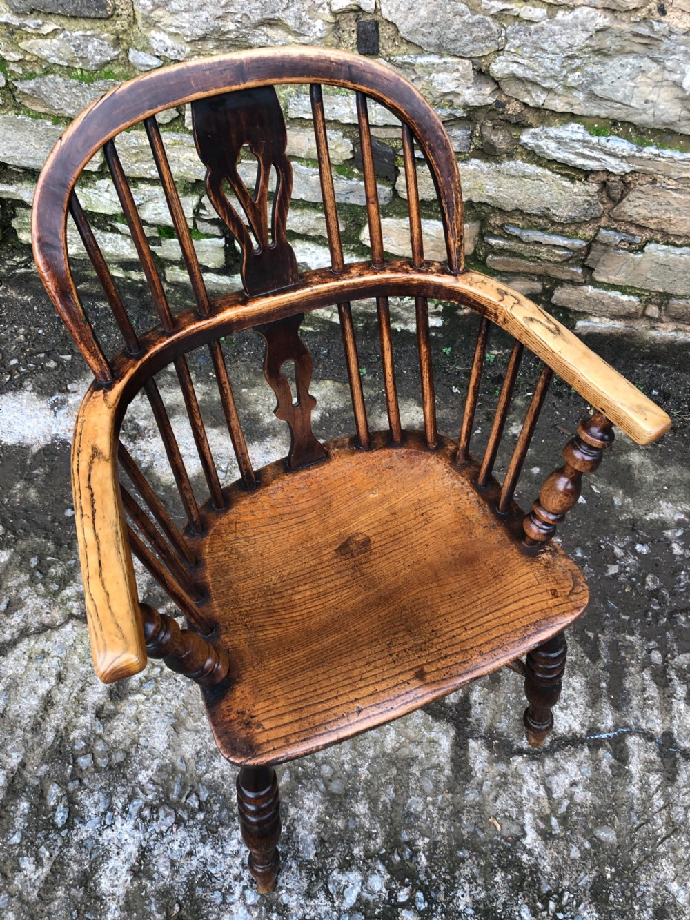 Antique Low Back Windsor Chair  View XII