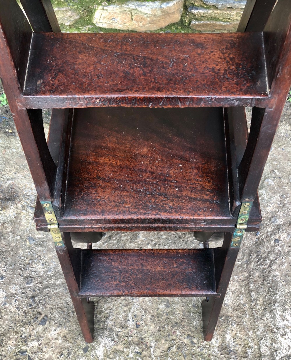 Antique Victorian Mahogany Metamorphic Library Step Chair View VI