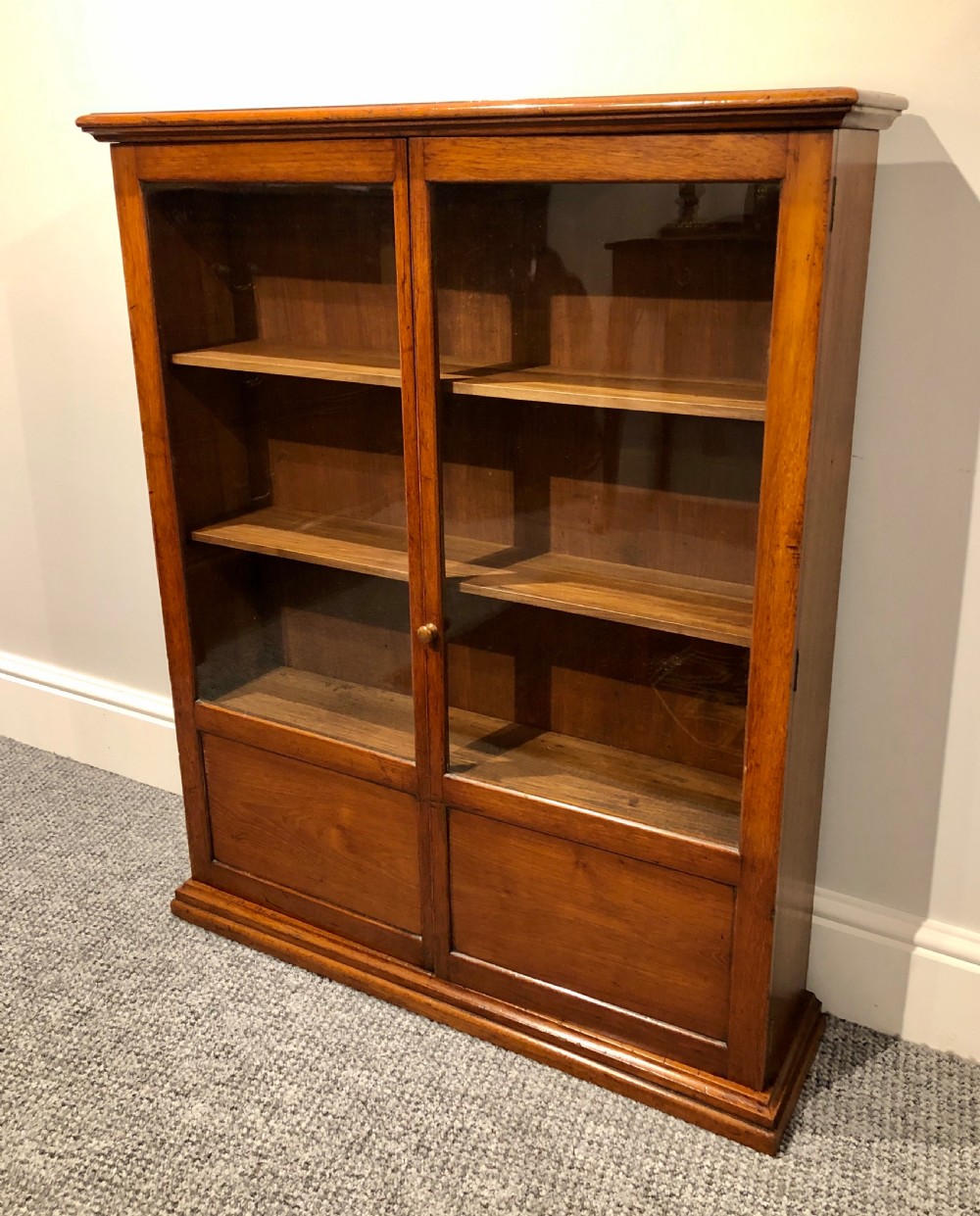 Narrow Antique Mahogany Display Cabinet View II
