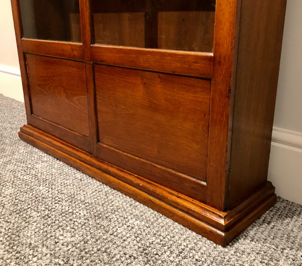 Narrow Antique Mahogany Display Cabinet View V
