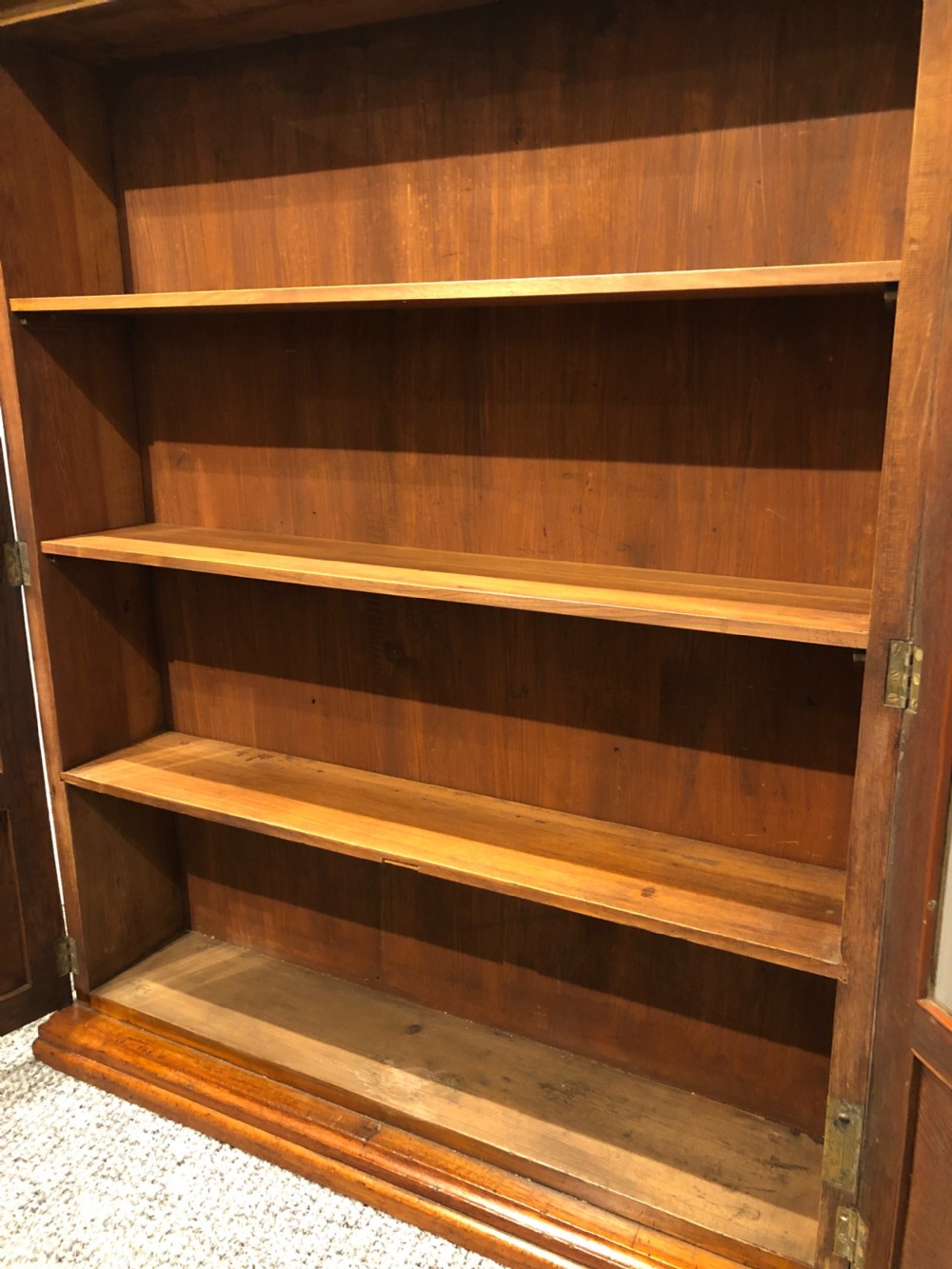 Narrow Antique Mahogany Display Cabinet View X