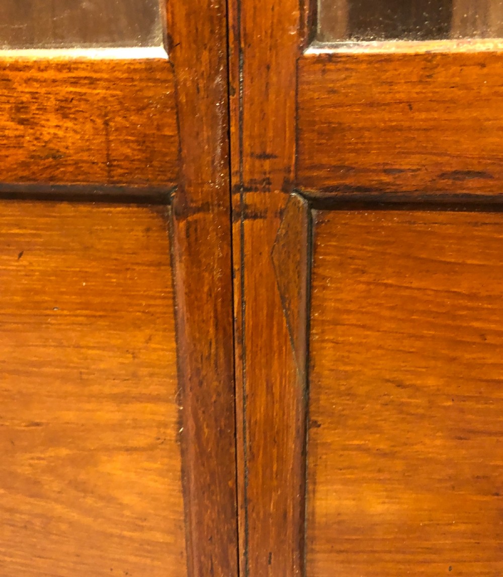 Narrow Antique Mahogany Display Cabinet View XIV