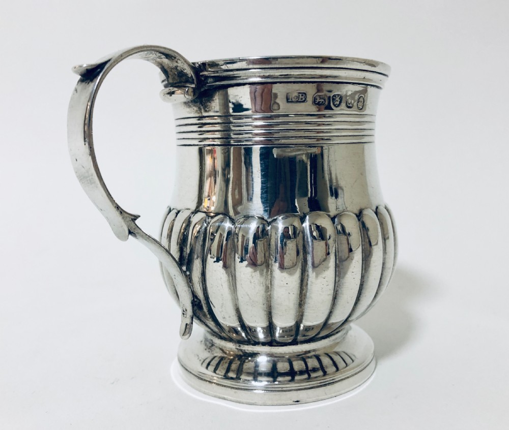 Georgian Solid Sterling Silver Christening Cup View VII