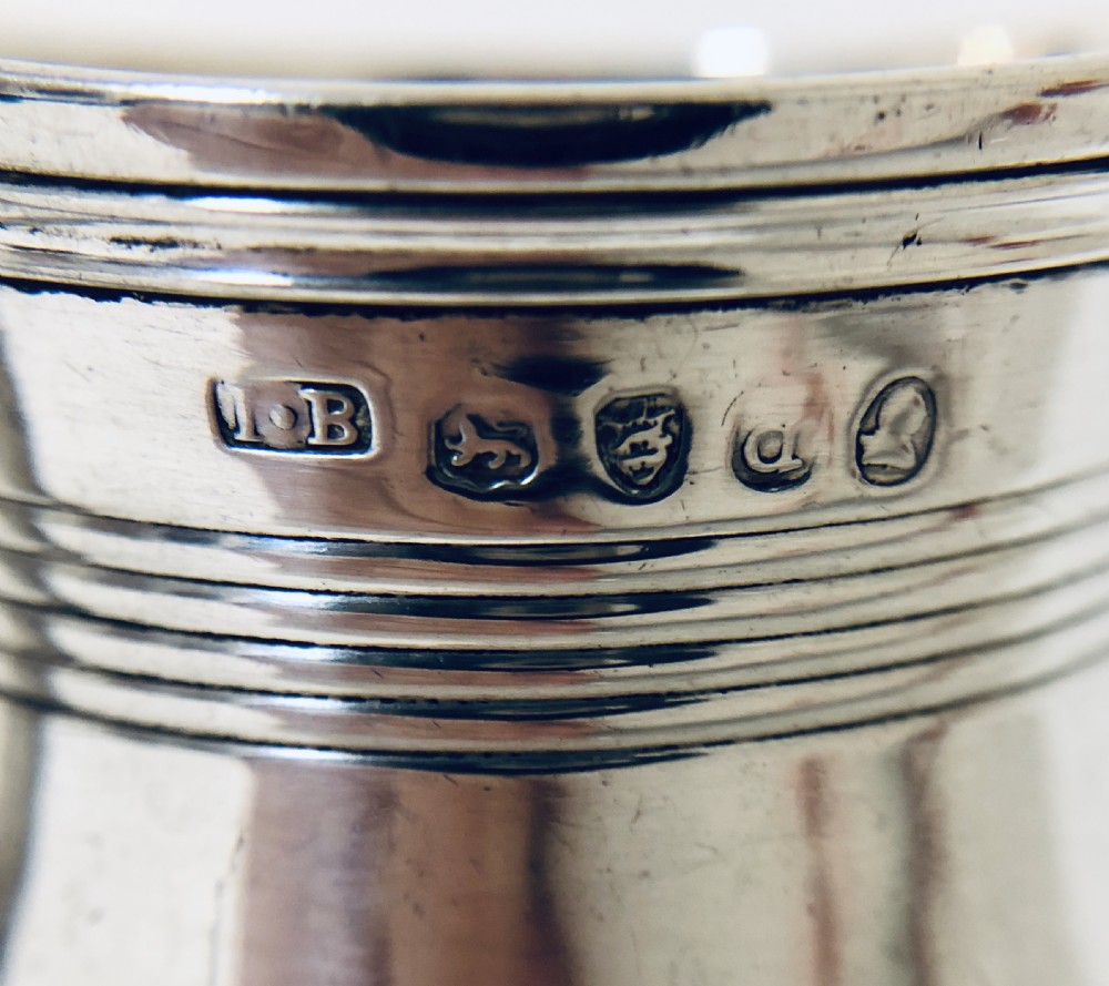 Georgian Solid Sterling Silver Christening Cup View VIII