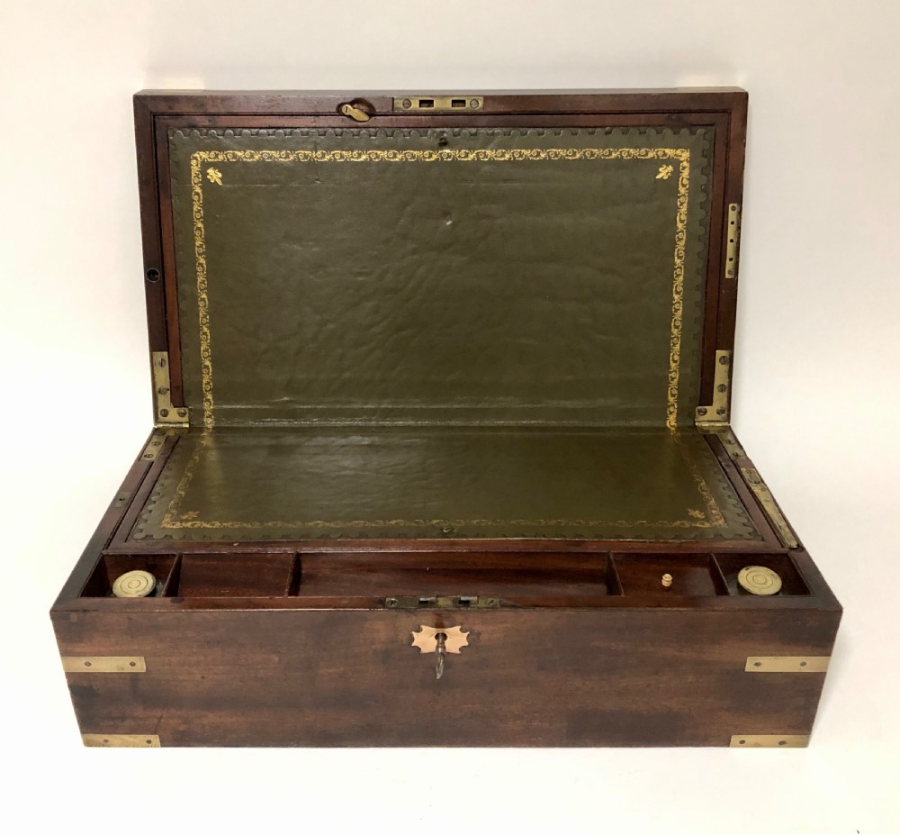 Victorian Mahogany Writing Slope with Secret Drawers