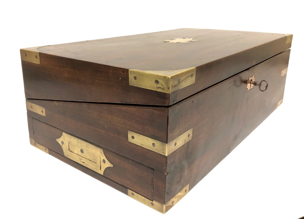 Victorian Mahogany Writing Slope with Secret Drawers View IV